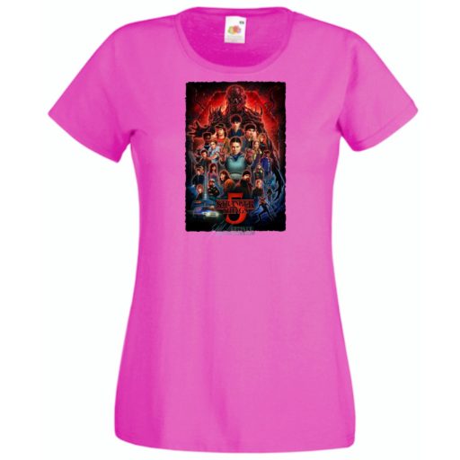 FanArt  Idegen dolgok 5 - Stranger Things stílus női rövid ujjú póló III.