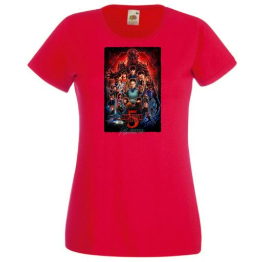 FanArt  Idegen dolgok 5 - Stranger Things stílus női rövid ujjú póló III.