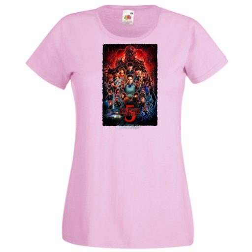 FanArt  Idegen dolgok 5 - Stranger Things stílus női rövid ujjú póló III.