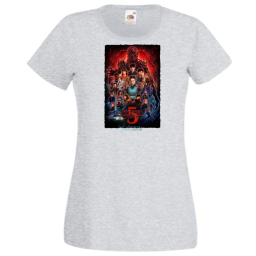 FanArt  Idegen dolgok 5 - Stranger Things stílus női rövid ujjú póló III.