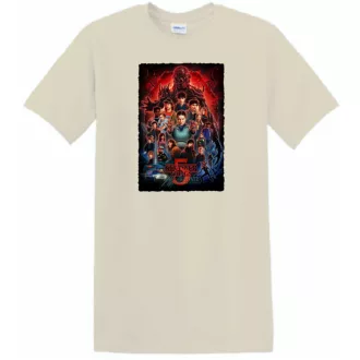   FanArt  Idegen dolgok 5 - Stranger Things stílus férfi rövid ujjú póló III.