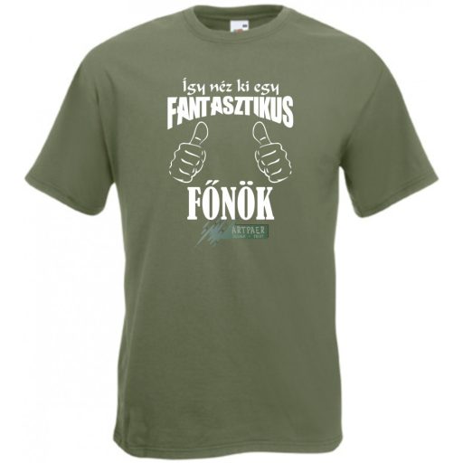 Így néz ki egy fantasztikus - főnök férfi rövid ujjú póló