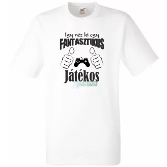   Így néz ki egy fantasztikus - játékos férfi rövid ujjú póló