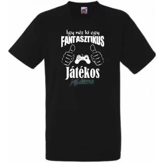   Így néz ki egy fantasztikus - játékos férfi rövid ujjú póló