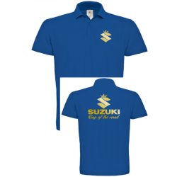 Motor fan Suzuki - Az utak királya galléros férfi póló