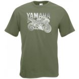 Motor fan Yamaha YZF R1 férfi rövid ujjú póló