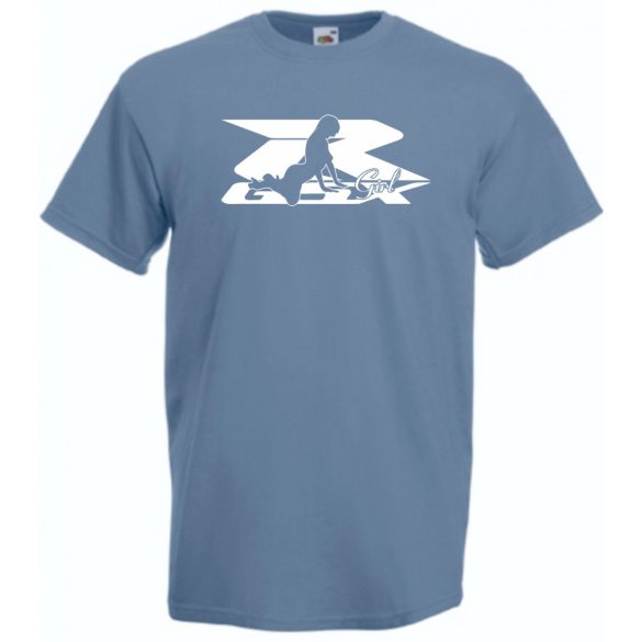 Motor fan Suzuki GSX-R Sexy Girl férfi rövid ujjú póló