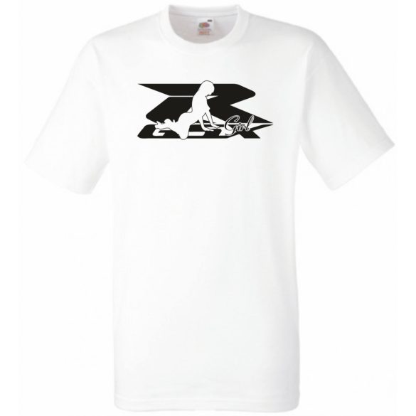 Motor fan Suzuki GSX-R Sexy Girl férfi rövid ujjú póló