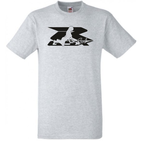 Motor fan Suzuki GSX-R Sexy Girl férfi rövid ujjú póló