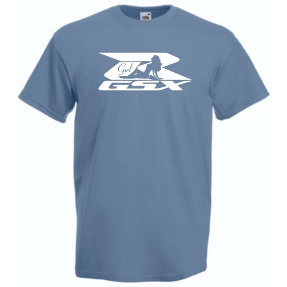 Motor fan Suzuki GSX-R Sexy Girl férfi rövid ujjú póló