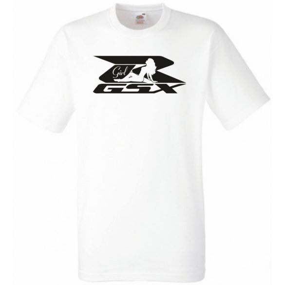 Motor fan Suzuki GSX-R Sexy Girl férfi rövid ujjú póló