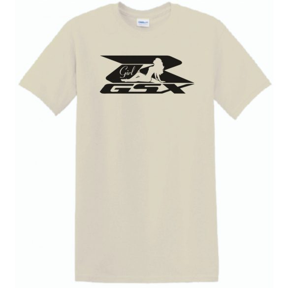 Motor fan Suzuki GSX-R Sexy Girl férfi rövid ujjú póló