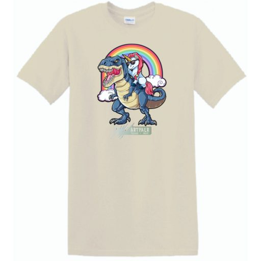 Humor - Unikornis a Tyrexen gyerek rövid ujjú póló