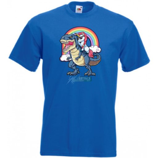 Humor - Unikornis a Tyrexen gyerek rövid ujjú póló