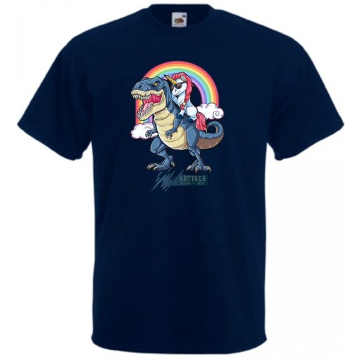 Humor - Unikornis a Tyrexen gyerek rövid ujjú póló