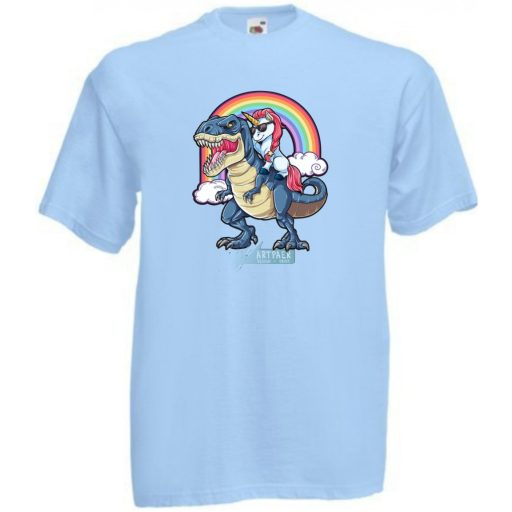 Humor - Unikornis a Tyrexen gyerek rövid ujjú póló