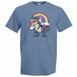 Humor - Unikornis a Tyrexen férfi rövid ujjú póló