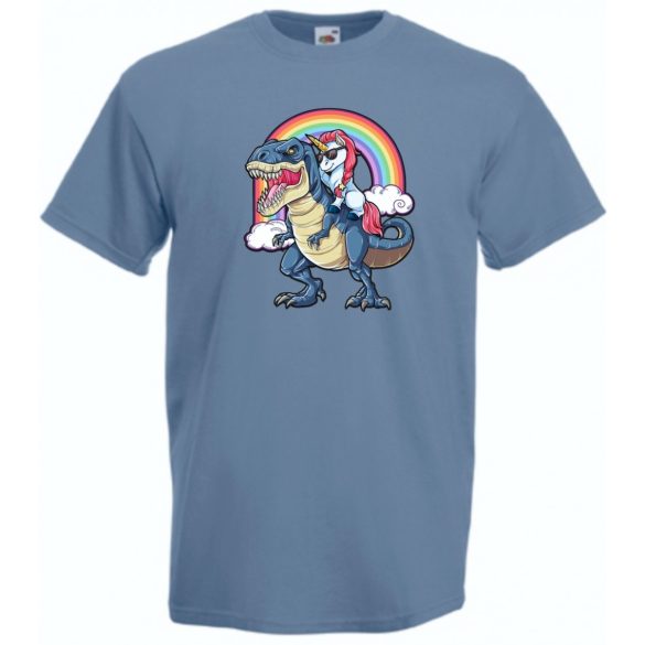 Humor - Unikornis a Tyrexen férfi rövid ujjú póló