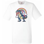 Humor - Unikornis a Tyrexen férfi rövid ujjú póló