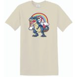 Humor - Unikornis a Tyrexen férfi rövid ujjú póló