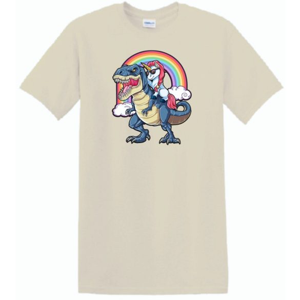 Humor - Unikornis a Tyrexen férfi rövid ujjú póló