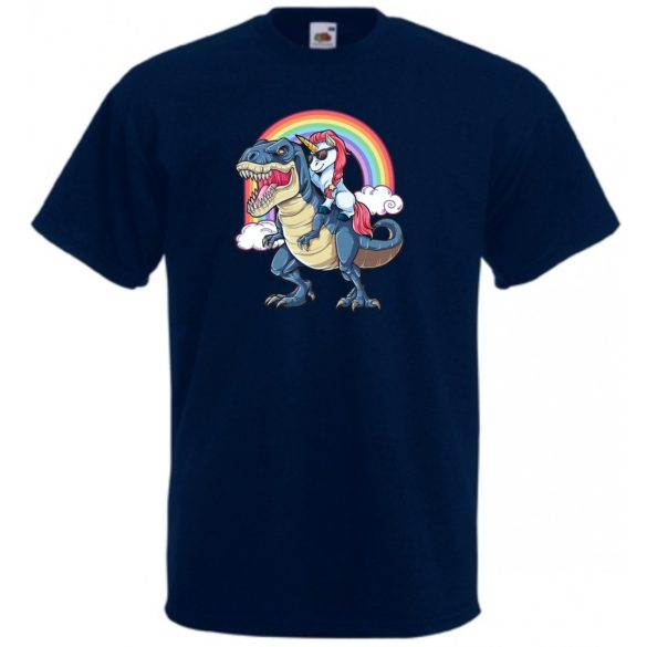 Humor - Unikornis a Tyrexen férfi rövid ujjú póló