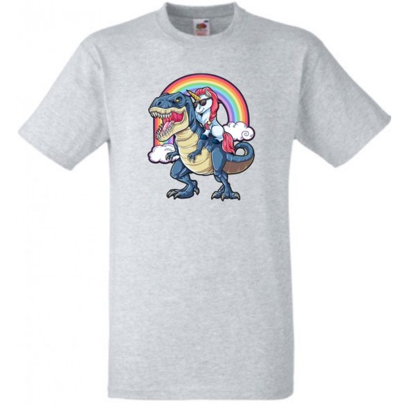 Humor - Unikornis a Tyrexen férfi rövid ujjú póló