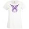 Női Design - Pillangós női fej 1. női rövid ujjú póló