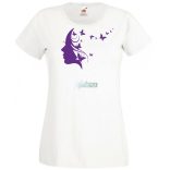 Női Design - Pillangós női fej 2. női rövid ujjú póló