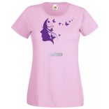 Női Design - Pillangós női fej 2. női rövid ujjú póló