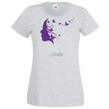 Női Design - Pillangós női fej 2. női rövid ujjú póló