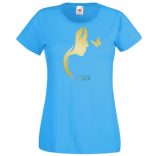 Női Design - Pillangós női fej 3. női rövid ujjú póló