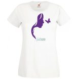 Női Design - Pillangós női fej 3. női rövid ujjú póló