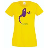 Női Design - Pillangós női fej 3. női rövid ujjú póló