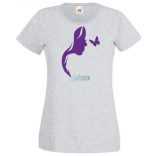 Női Design - Pillangós női fej 3. női rövid ujjú póló