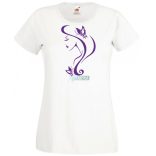 Női Design - Pillangós női fej 4. női rövid ujjú póló