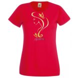 Női Design - Pillangós női fej 4. női rövid ujjú póló