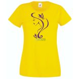 Női Design - Pillangós női fej 4. női rövid ujjú póló