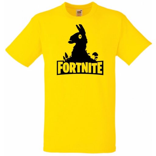 Llama - Fortnite stílus gyerek rövid ujjú póló