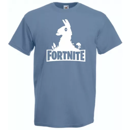 Game fan Llama stencil - Fortnite stílus férfi rövid ujjú póló