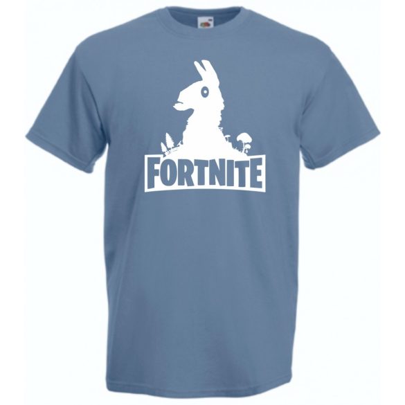 Game fan Llama stencil - Fortnite stílus férfi rövid ujjú póló