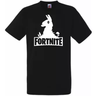   Game fan Llama stencil - Fortnite stílus férfi rövid ujjú póló