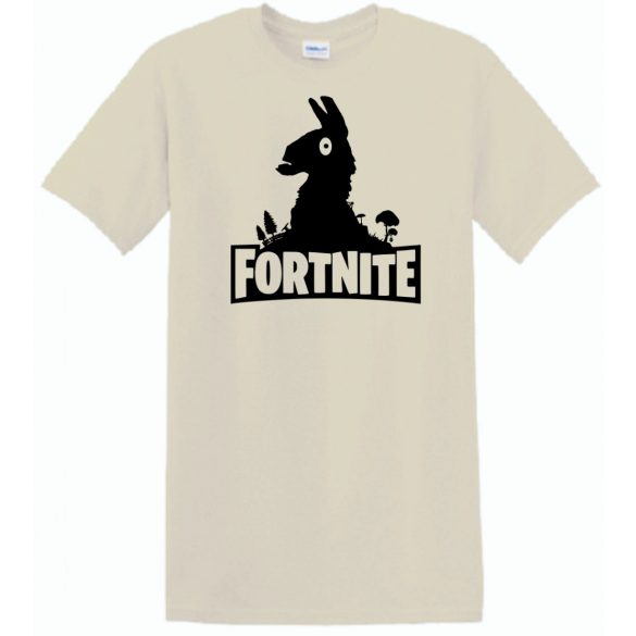 Game fan Llama stencil - Fortnite stílus férfi rövid ujjú póló