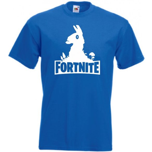 Game fan Llama stencil - Fortnite stílus férfi rövid ujjú póló