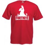 Game fan Llama stencil - Fortnite stílus férfi rövid ujjú póló