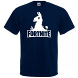 Game fan Llama stencil - Fortnite stílus férfi rövid ujjú póló