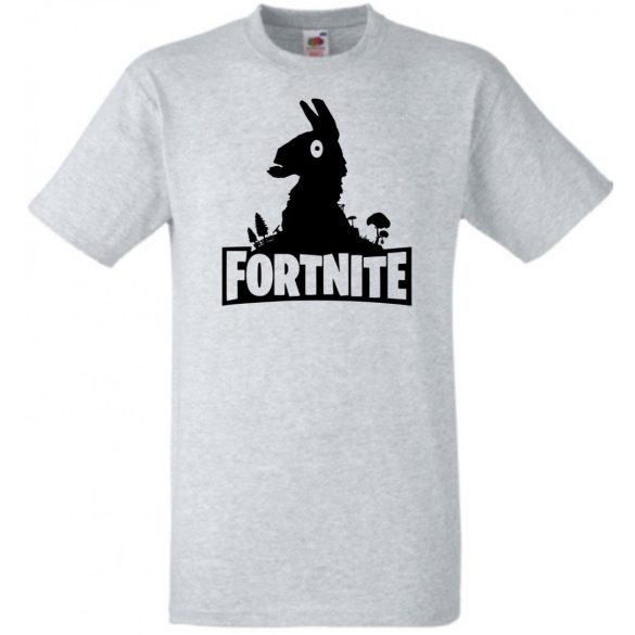 Game fan Llama stencil - Fortnite stílus férfi rövid ujjú póló