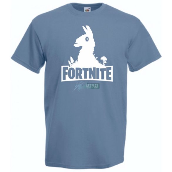 Llama - Fortnite stílus férfi rövid ujjú póló