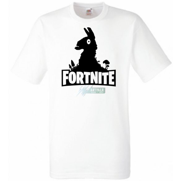 Llama - Fortnite stílus férfi rövid ujjú póló