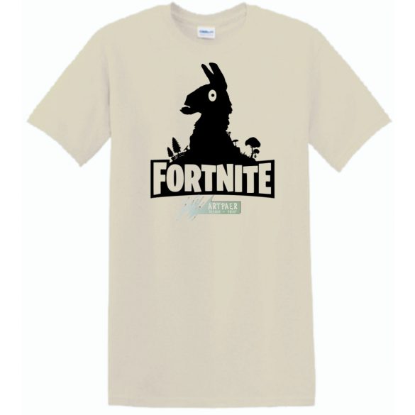 Llama - Fortnite stílus férfi rövid ujjú póló